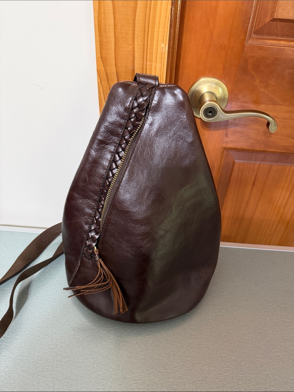 Patricia Nash Brown Leather Sling Bag - Casual Crossbody